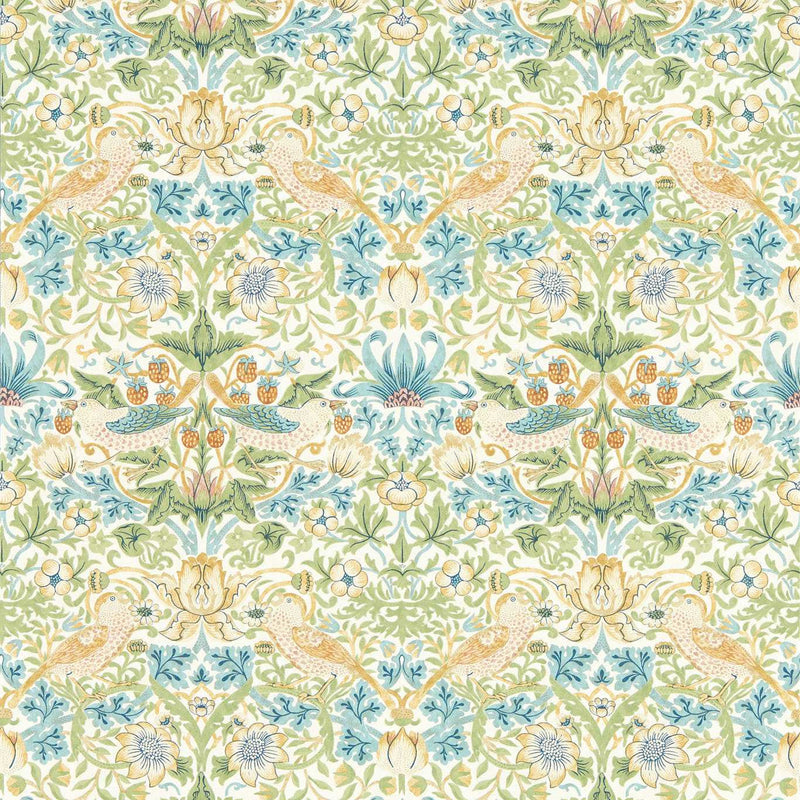 W0171/01 Strawberry Thief William Morris Designs Wallpapers By Clarke & Clarke