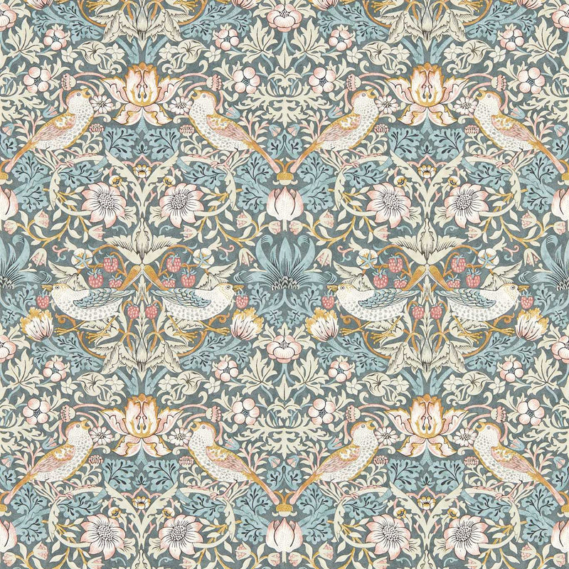 W0171/05 Strawberry Thief William Morris Designs Wallpapers By Clarke & Clarke