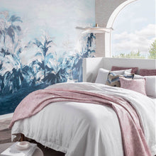 W0176/01 Alberi Vivido Midnight / Linen Banner Wallpanel by Clarke & Clarke