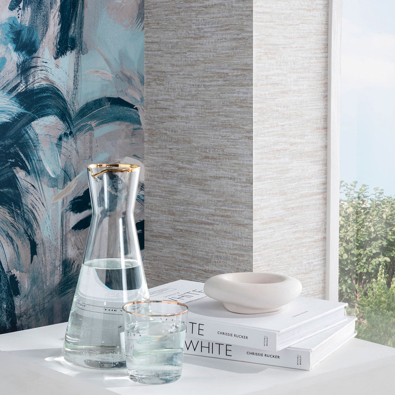 W0178/03 Dritto Vivido Linen Wallpaper by Clarke & Clarke