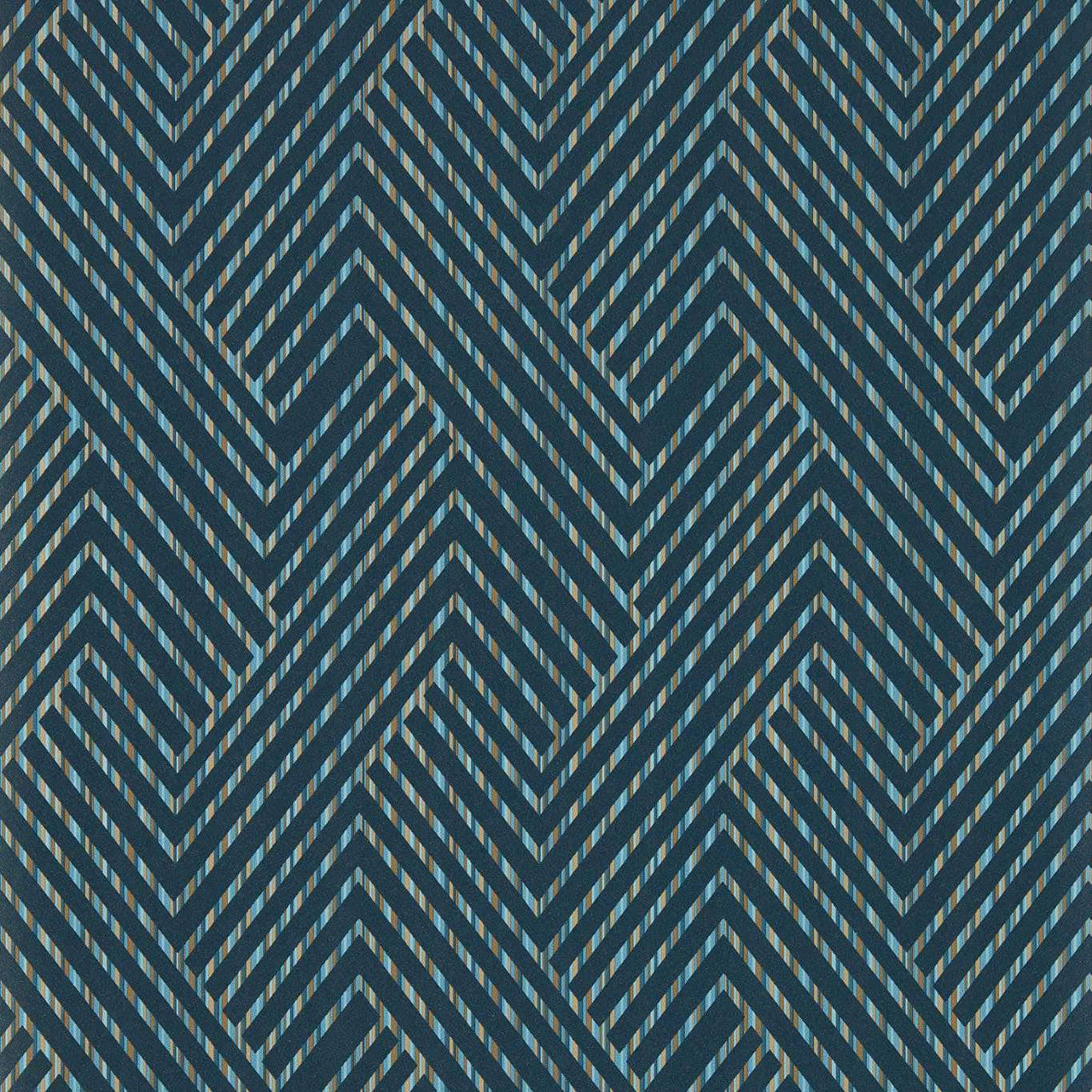 W0181/04 Grassetto Vivido Midnight Wallpaper by Clarke & Clarke