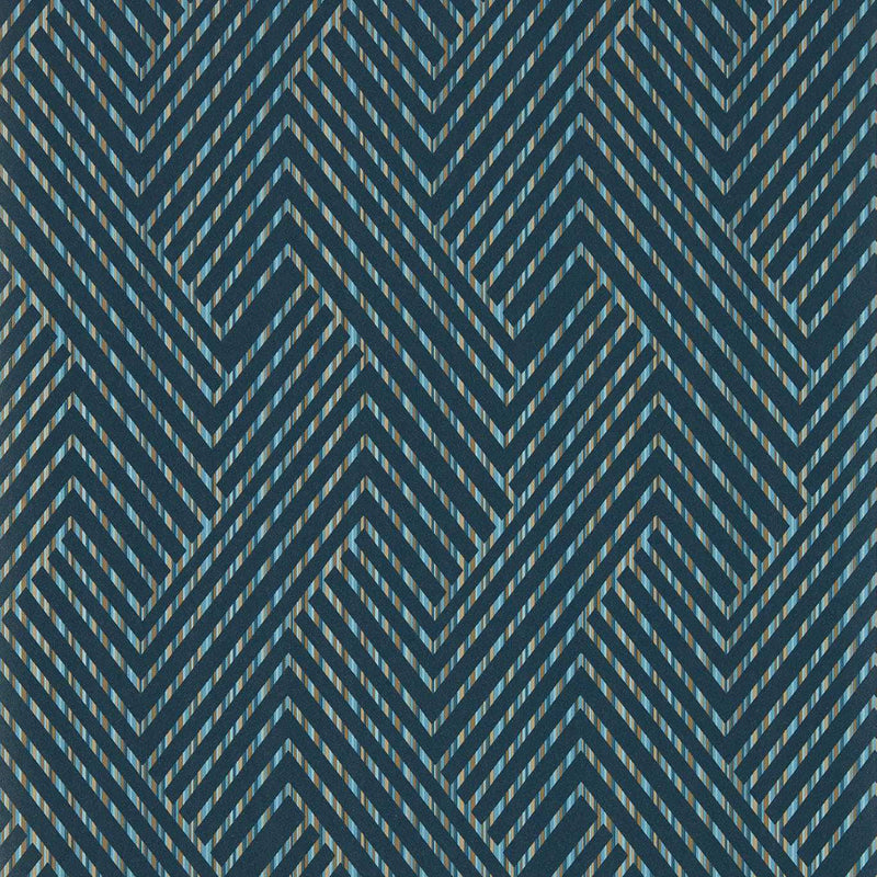W0181/04 Grassetto Vivido Midnight Wallpaper by Clarke & Clarke