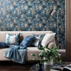 W0182/02 Impatto Vivido Midnight Wallpaper by Clarke & Clarke