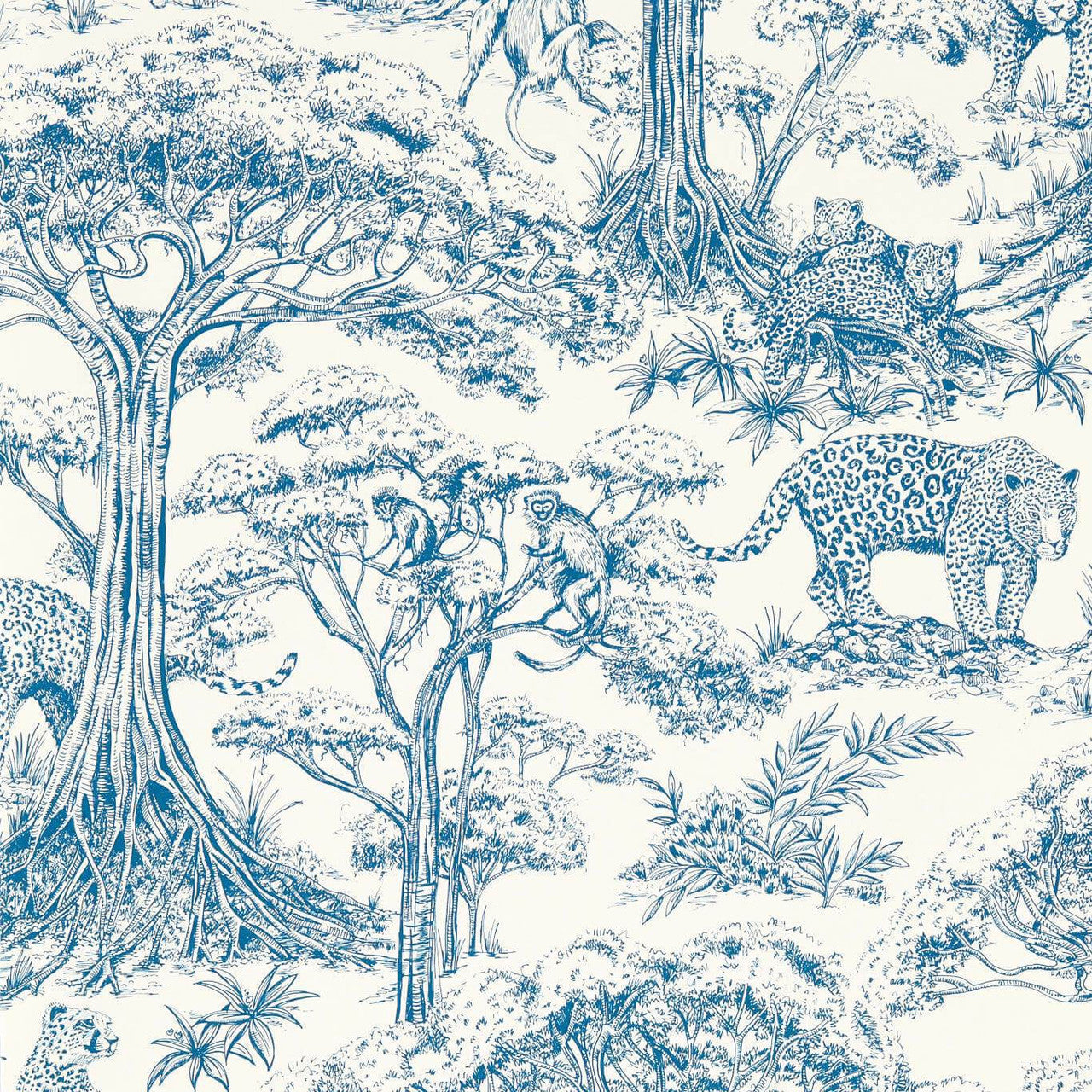 W0185/01 Kisumu Breegan Jane Caribbean Wallpaper by Clarke & Clarke