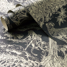 W0185/04 Kisumu Breegan Jane Noir/Luxe Wallpaper by Clarke & Clarke