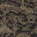 Kisumu Breegan Jane Noir/Luxe Wallpaper by Clarke & Clarke