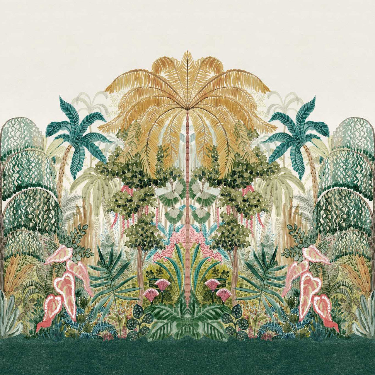 W0187/01 Mombasa Breegan Jane Tropical Wallpaper by Clarke & Clarke