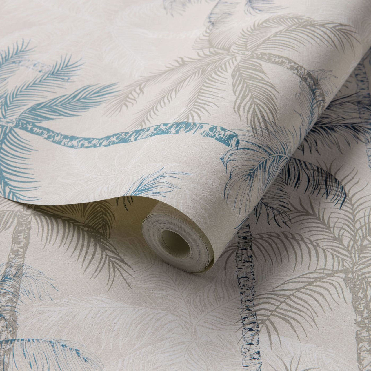 W0189/01 Palmyra Breegan Jane Denim Wallpaper by Clarke & Clarke