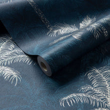W0189/02 Palmyra Breegan Jane Midnight/Luxe Wallpaper by Clarke & Clarke