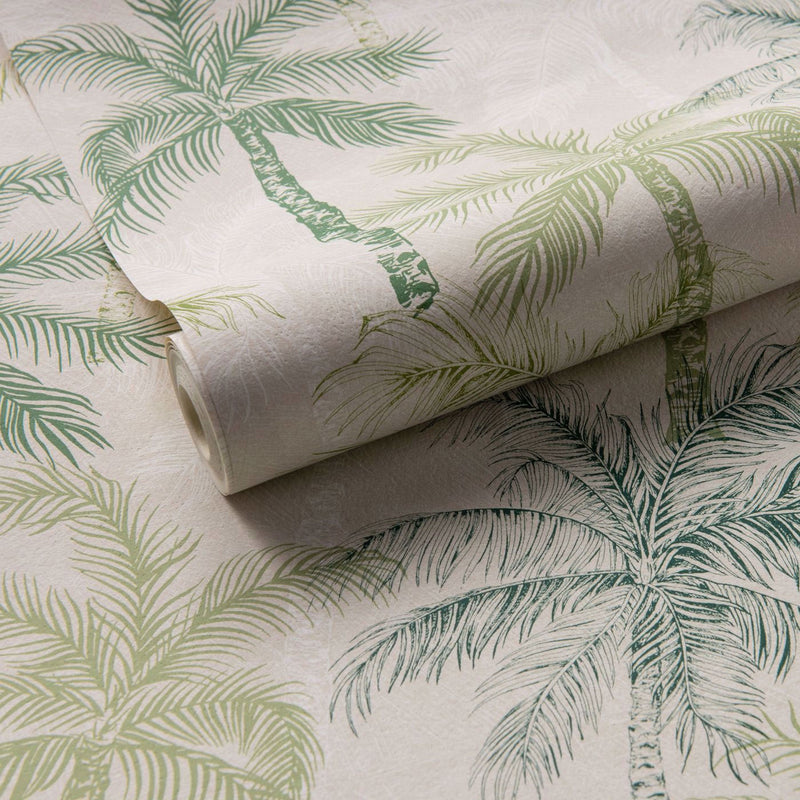 W0189/04 Palmyra Breegan Jane Palm Wallpaper by Clarke & Clarke