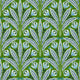 Attingham Secret Garden Cobalt/Green Wallpaper by Clarke & Clarke