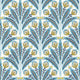Attingham Secret Garden Denim Wallpaper by Clarke & Clarke