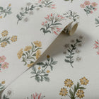 W0194/01 Leiden Secret Garden Blush/Ochre Wallpaper by Clarke & Clarke