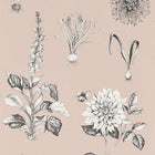 W0197/01 Roseraie Secret Garden Blush Wallpaper by Clarke & Clarke