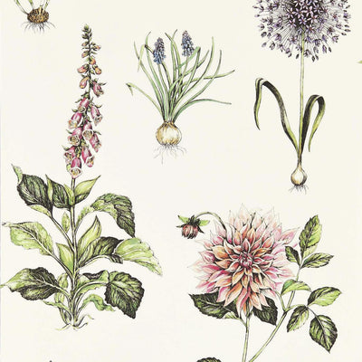 Roseraie Secret Garden Summer Wallpaper by Clarke & Clarke