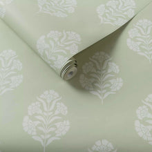 W0199/06 Standen Secret Garden Sage Wallpaper by Clarke & Clarke
