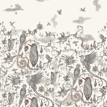 W0200/01 Cloud Forest Mythica by Emma J Shipley Ivory Wallpaper by Clarke & Clarke