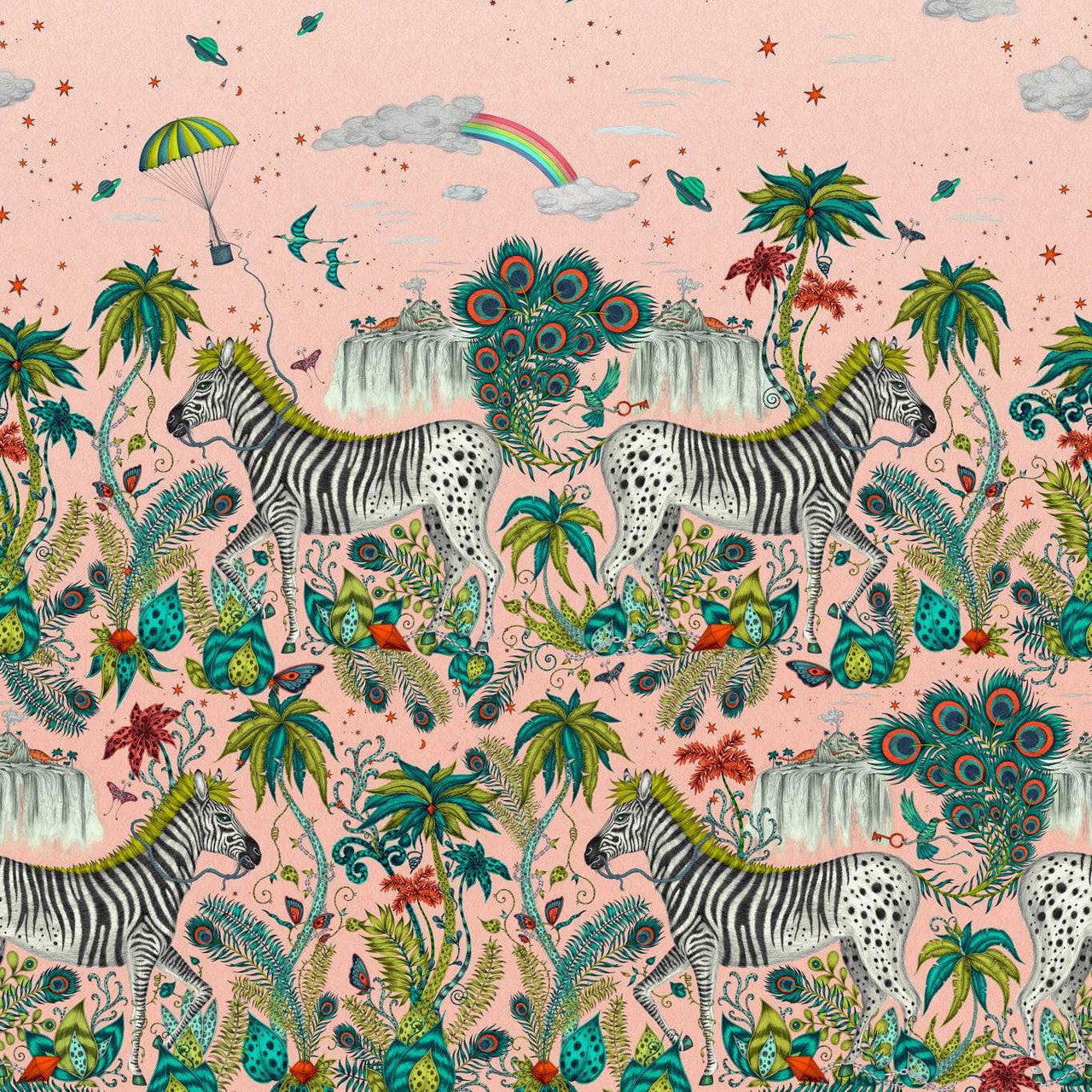 W0201/02 Lost Adventure Mythica by Emma J Shipley Quartz Wallpaper by Clarke & Clarke