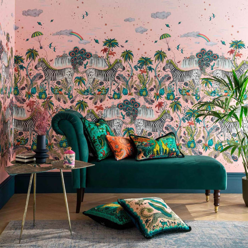 W0201/02 Lost Adventure Mythica by Emma J Shipley Quartz Wallpaper by Clarke & Clarke