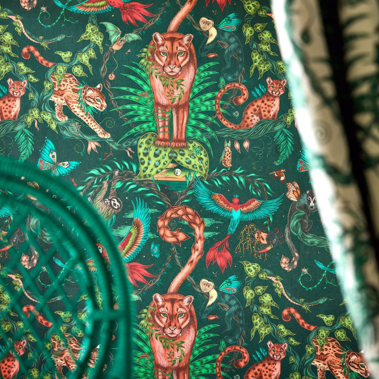 W0213/02 Bosque Dreams Mythica by Emma J Shipley Forest Wallpaper by Clarke & Clarke