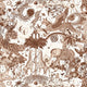 Paradise Lost Mythica by Emma J Shipley Sepia Wallpaper by Clarke & Clarke