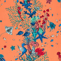 Seaforest Mythica by Emma J Shipley Peach Wallpaper by Clarke & Clarke