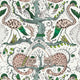 Wonder World Mythica by Emma J Shipley Emerald Wallpaper by Clarke & Clarke