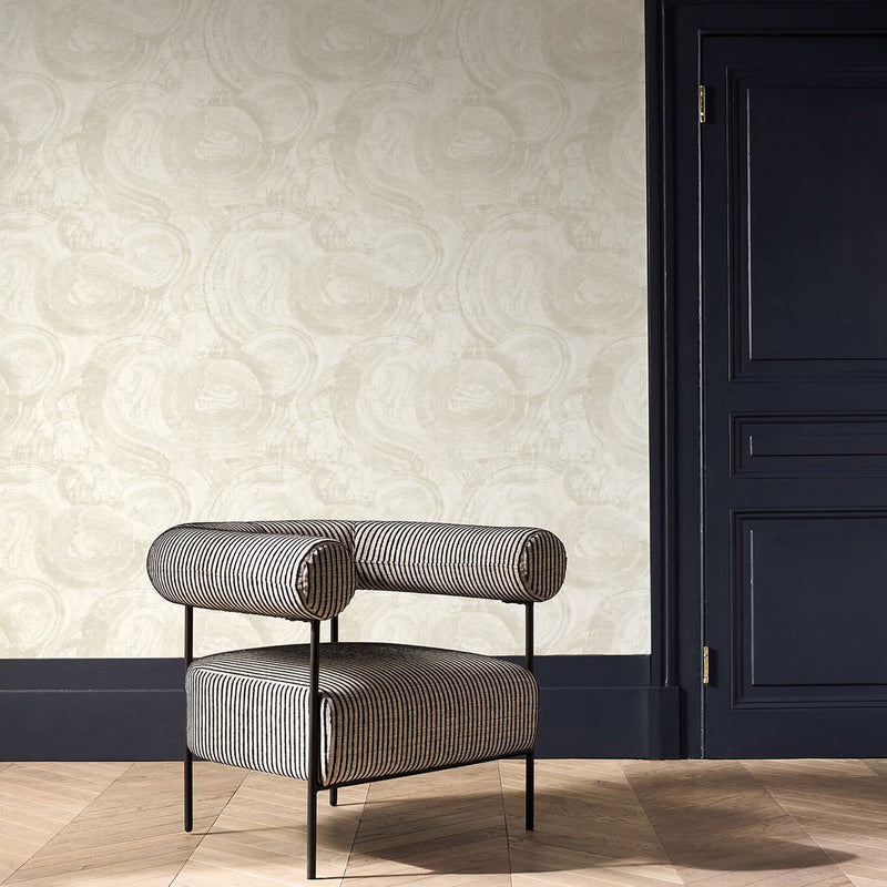 W0222/03 Hatoum Metropolitan Ivory Wallpaper by Clarke & Clarke