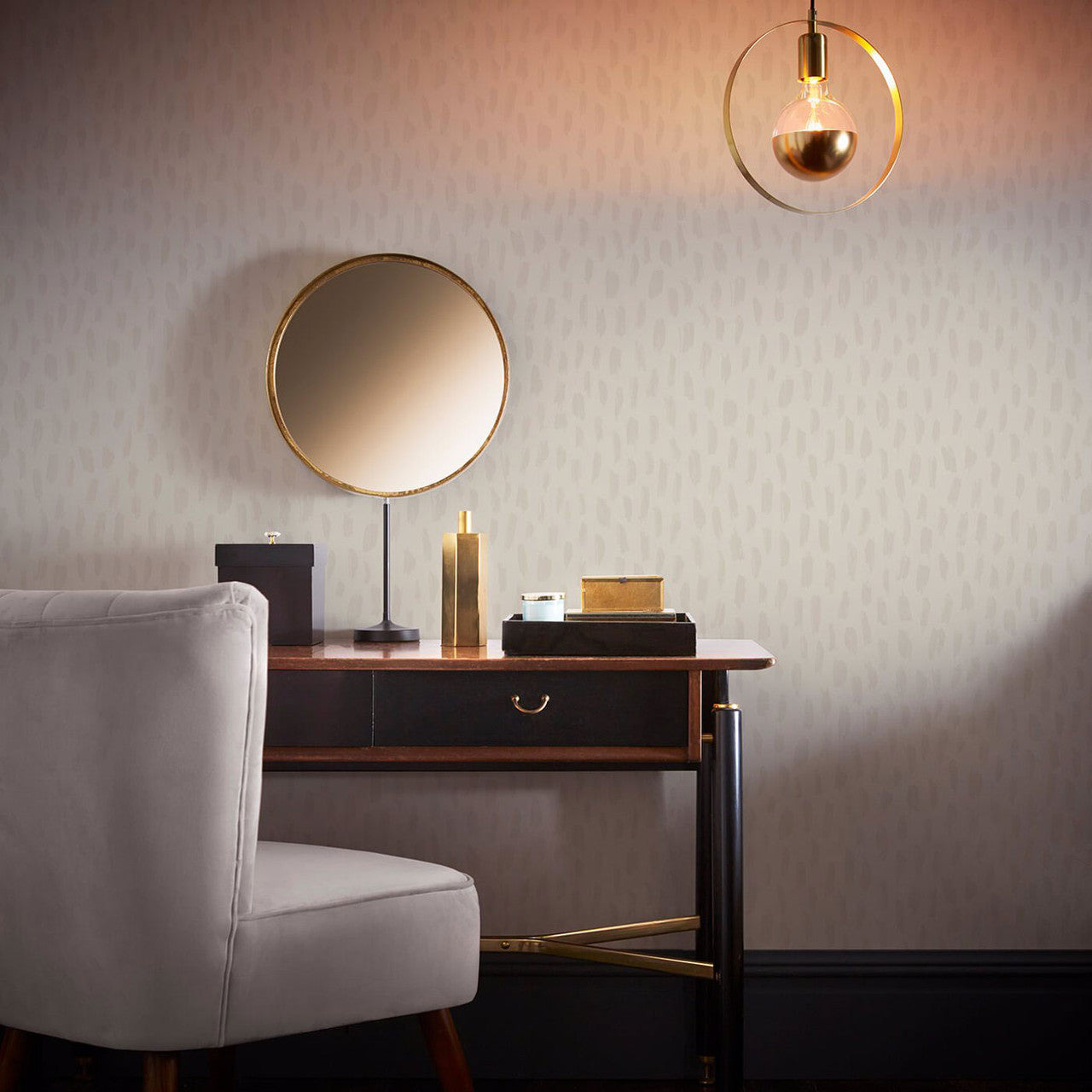 W0226/03 Loxley Metropolitan Linen Wallpaper by Clarke & Clarke