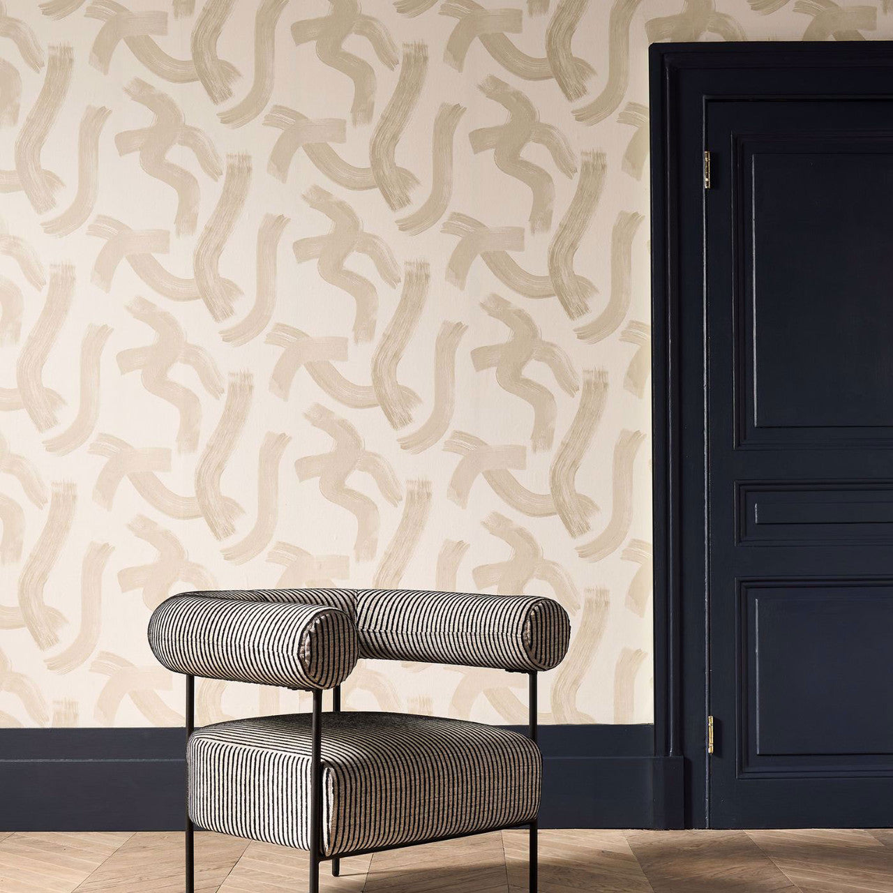 W0227/03 Malevich Metropolitan Linen Wallpaper by Clarke & Clarke