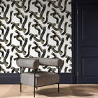W0227/04 Malevich Metropolitan Noir Wallpaper by Clarke & Clarke
