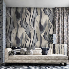 W0231/02 Dynamic Metropolitan Noir Banner Wallpaper by Clarke & Clarke