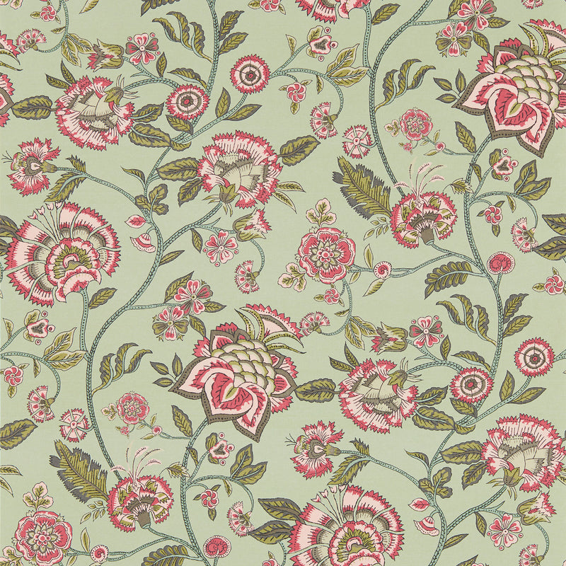 W0232/03 Barmeri Indira Sage Blush Wallpaper by Clarke & Clarke