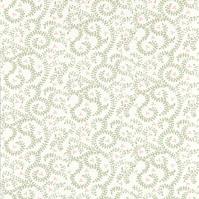 W0233/04 Buta Indira Sage Wallpaper by Clarke & Clarke
