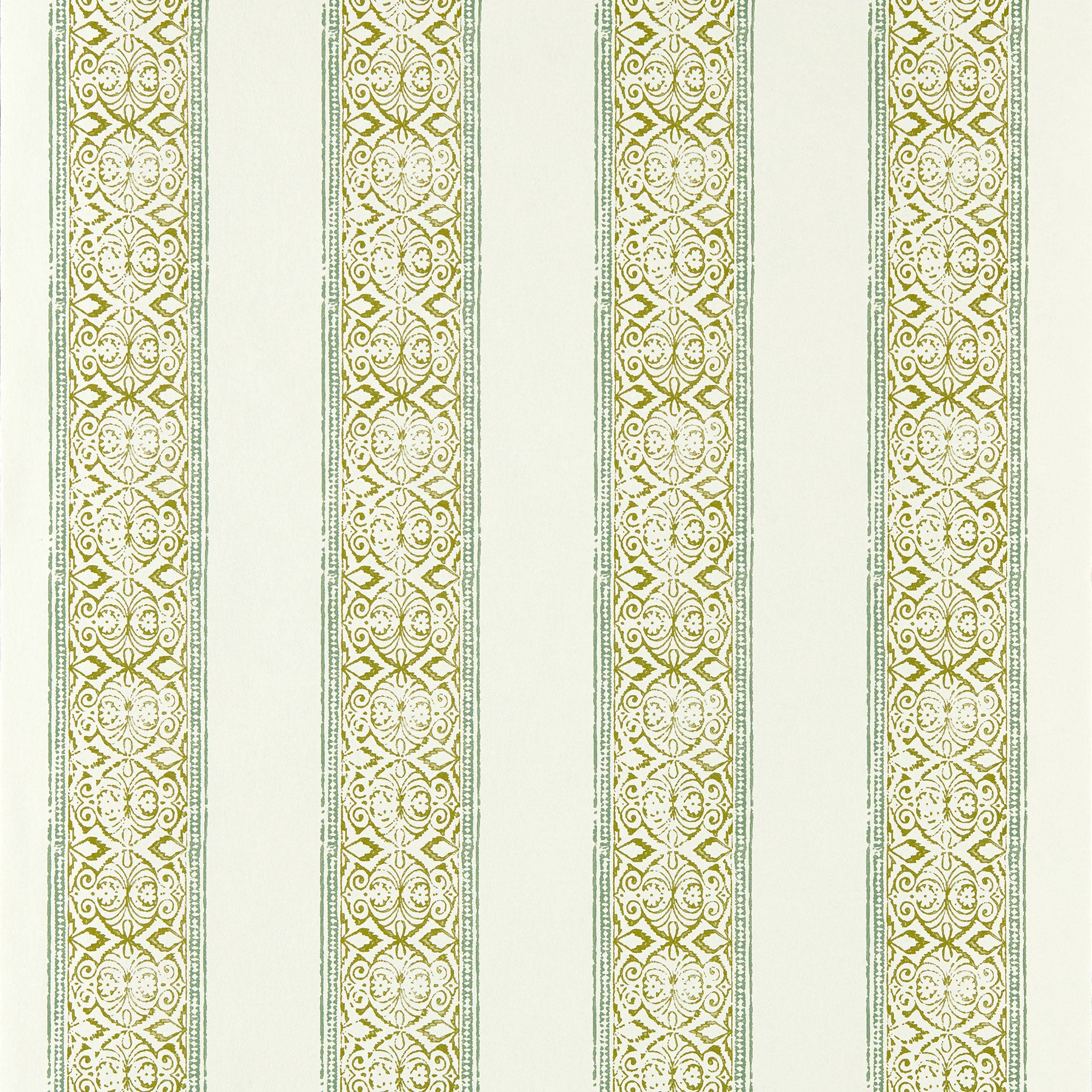 W0237/03 Kalamkari Indira Sage Wallpaper by Clarke & Clarke