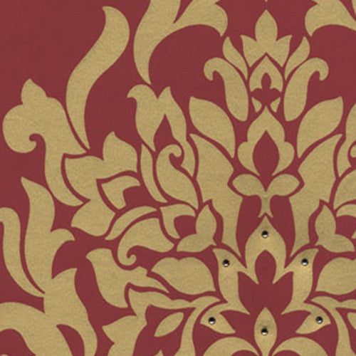 Kandola First Love Venice, Crystalised, Dark Red and Gold - W1430/05/246 Pattern