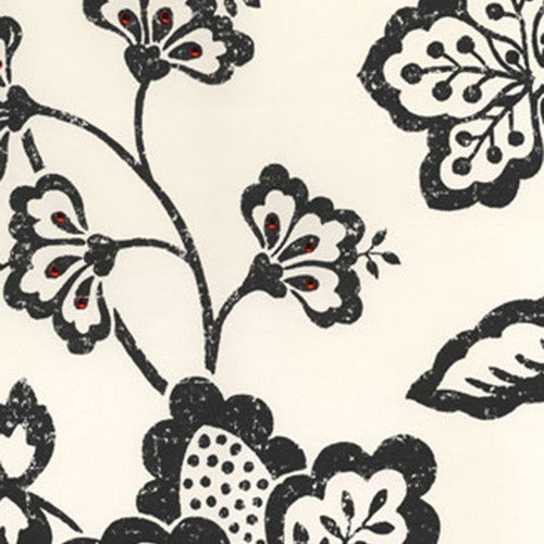 Kandola First Love Radcliff wallpaper Crystalised, Off White and Black - W1433/01/227 Pattern