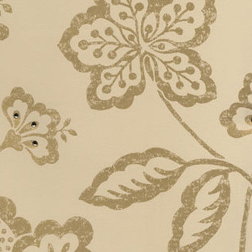 Kandola First Love Radcliff wallpaper Crystalised, Cream and Dark Gold - W1433/03/246 Pattern