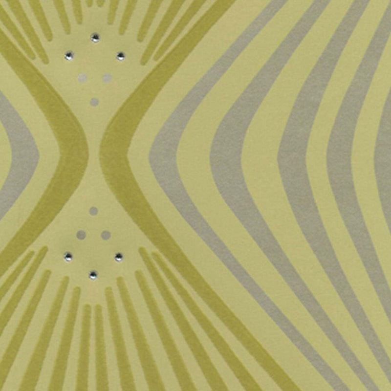 Kandola Adore Jewel Flocked and Crystalised, Churlish Green - W1483/01/001 Pattern