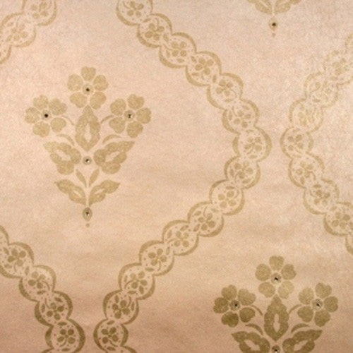 Kandola Jewel Garnet Crystalised wallpaper, Gilver - W1506/03/001 Pattern