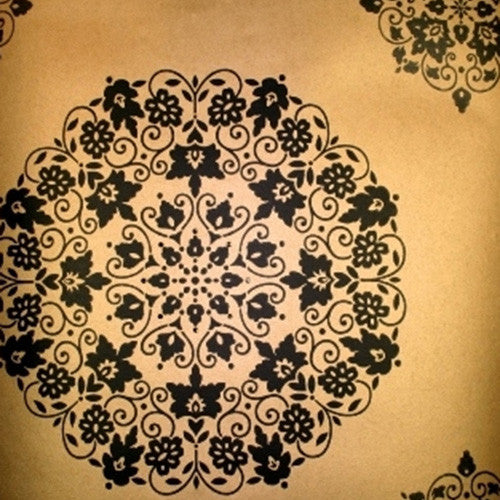 Kandola Jewel Moonstone Crystalised wallpaper, Black Diamond W1507/03/215