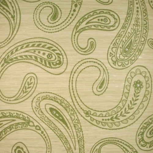 Kandola Jewel Paisley Crystalised wallpaper, Green - W1511/01/001 Pattern