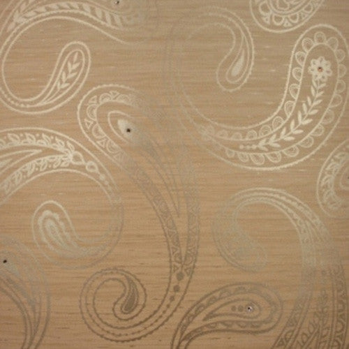 Kandola Jewel Paisley Crystalised wallpaper, Beige - W1511/05/001 Pattern