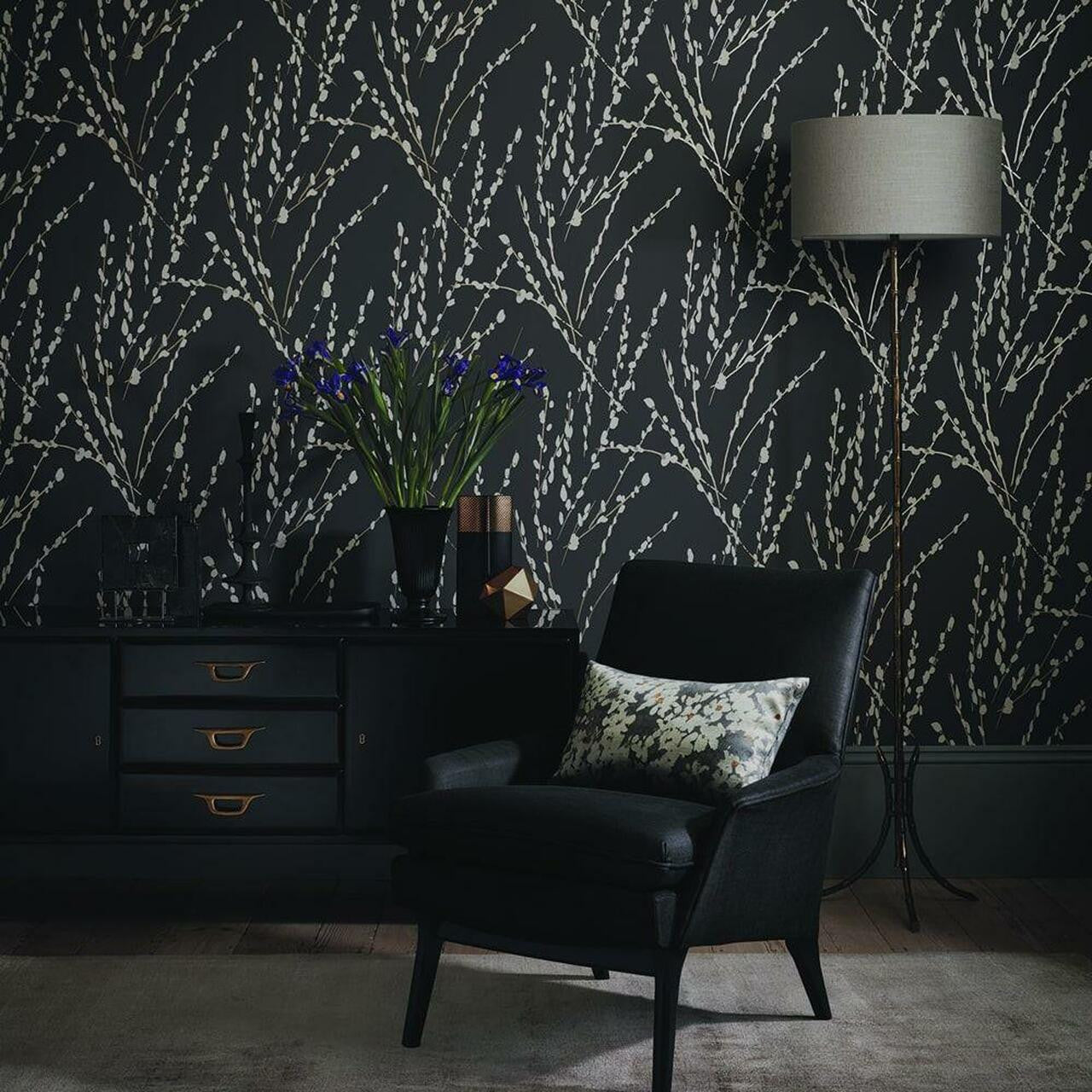 W406/05 Mikado Floris Wallpaper By Romo