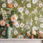 W448/04 Euphoria Temperley London Somerset Green Wallpaper By Romo