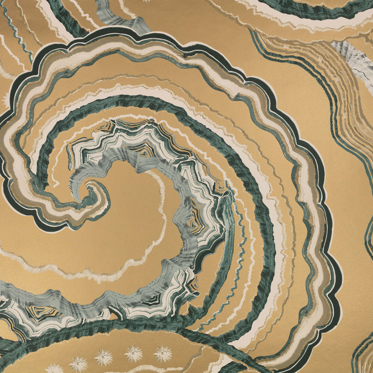 W449/04 Fantasia Temperley London Vintage Gold Wallpaper By Romo