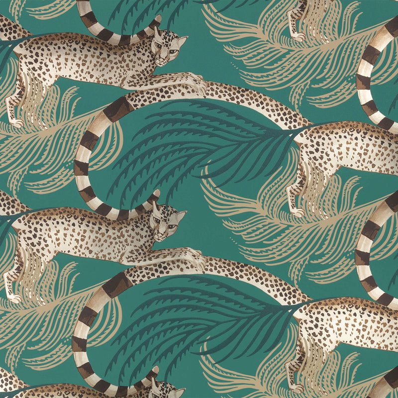 W450/05 Delilah Temperley London Jade Wallpaper By Romo