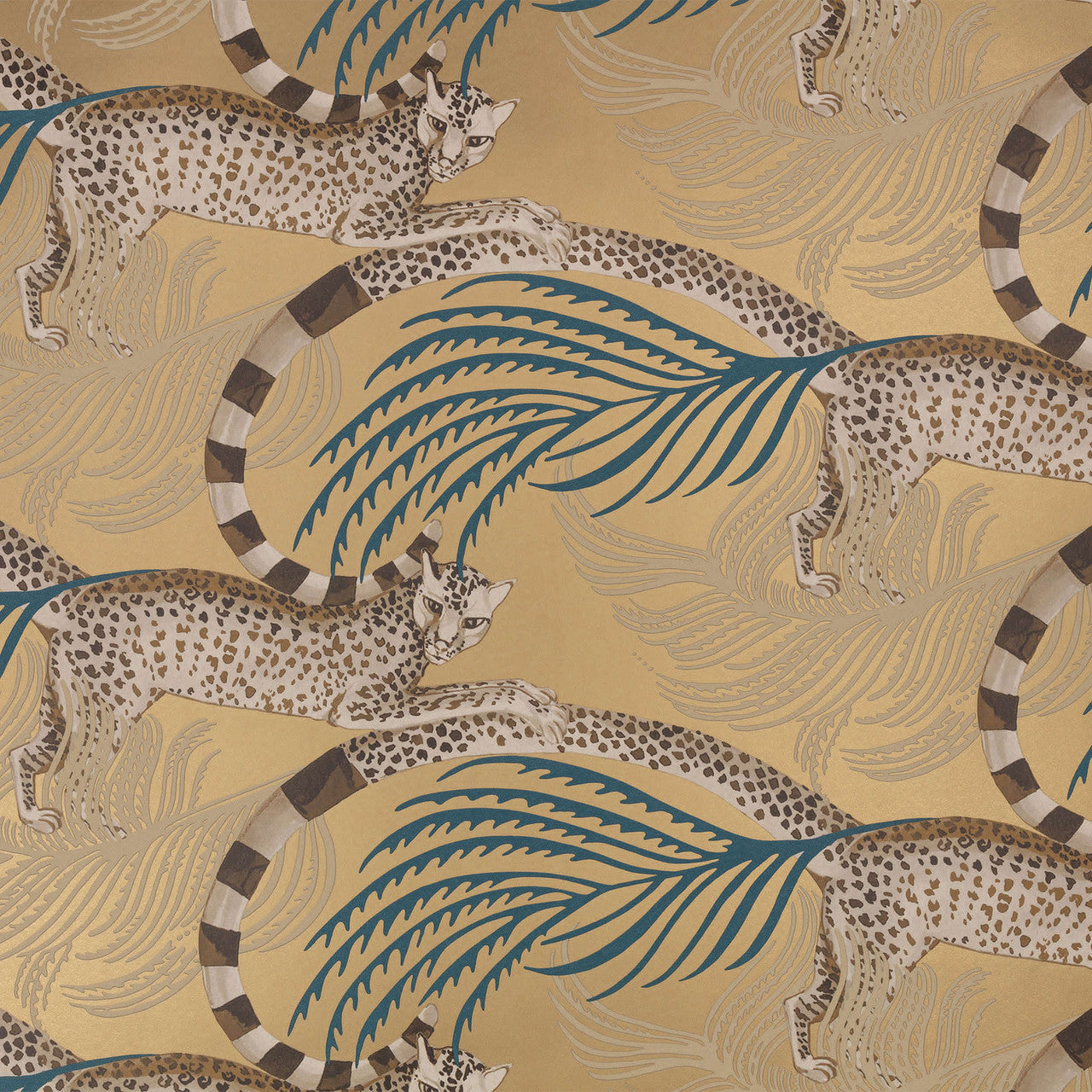 W450/06 Delilah Temperley London Vintage Gold Wallpaper By Romo