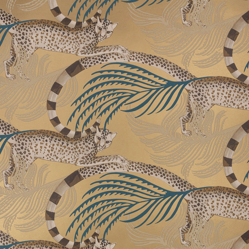 W450/06 Delilah Temperley London Vintage Gold Wallpaper By Romo