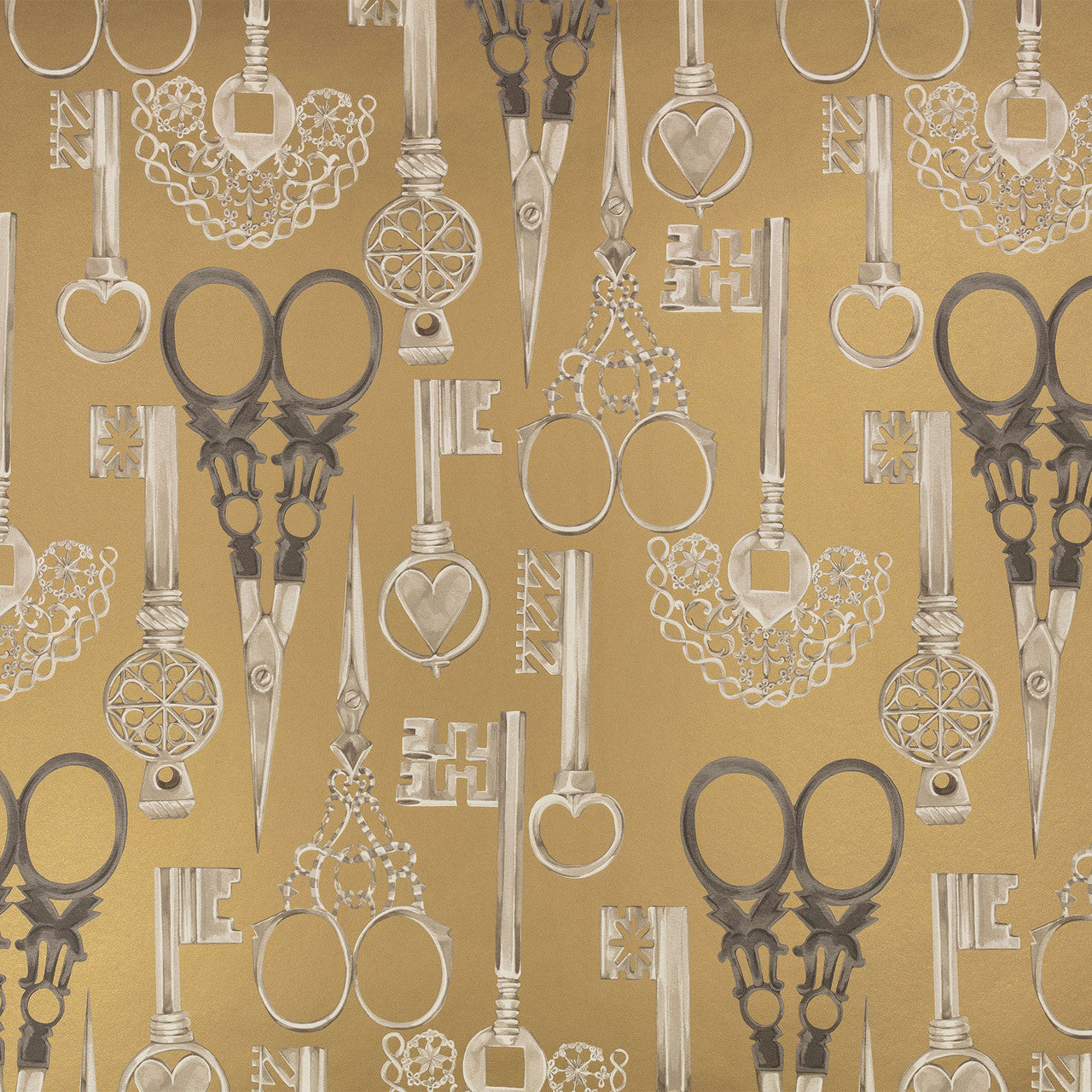 W451/04 Roxanne Temperley London Vintage Gold Wallpaper By Romo